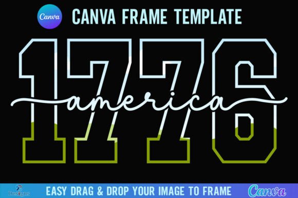 1776 America 4th of July Canva Patriotic Template Review