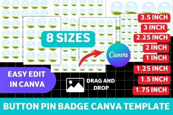 Button Pin Template: Your Canva Badge Design Starter