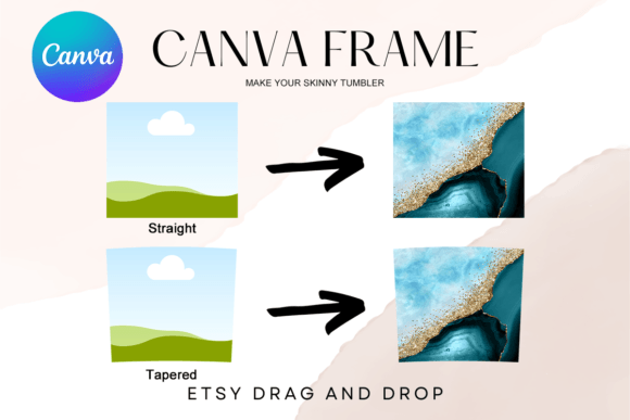 Canva Frame Tumbler Template 20oz Skinny: Your Sublimation Shortcut