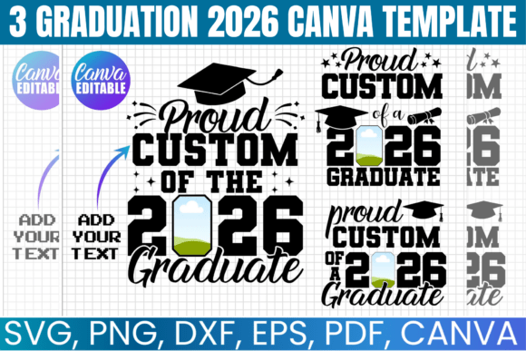 Celebrate Class of 2026: Canva Template & SVG Bundle