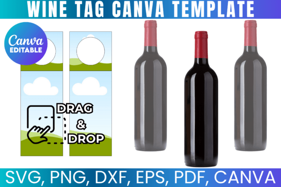 Elevate Your Gifting with a Versatile Wine Bottle Tags Canva Template