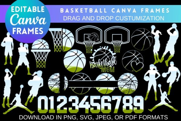Game-Changing Designs with Customizable Basketball Canva Frames