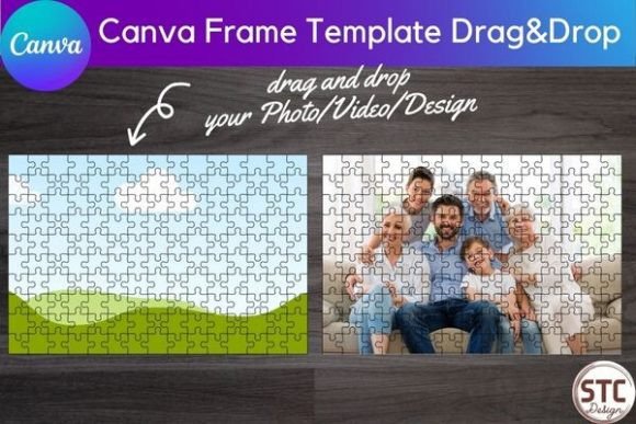 Jigsaw Puzzle Canva Frame Mockup: A Creative Designer's Secret Weapon