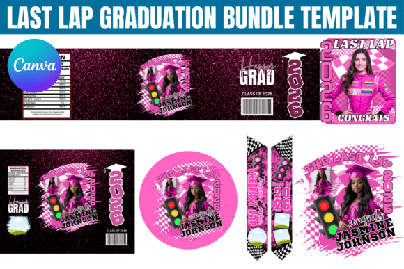 Last Lap Graduation Bundle Template: Your Complete Design Kit