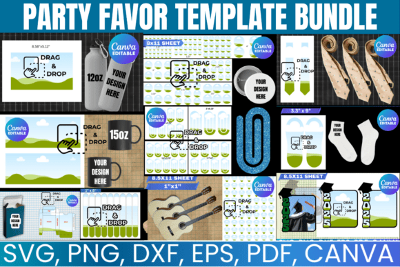 Party Favor Template Bundle: Streamline Your Celebrations