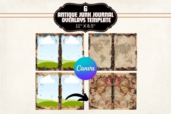 Revive Your Pages: The Antique Book Junk Journal Canva Template