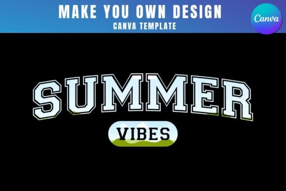 Summer Vibe Canva Frame Template Design
