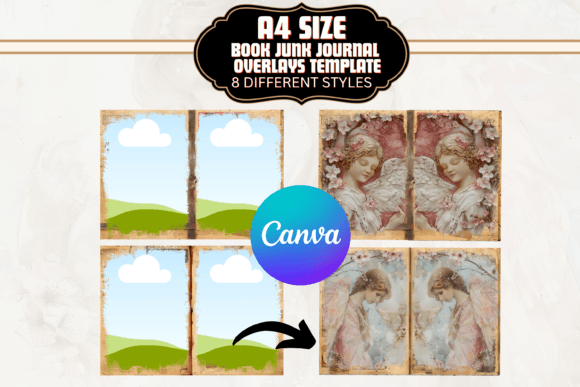 Transform Projects with A4 Junk Journal Overlays