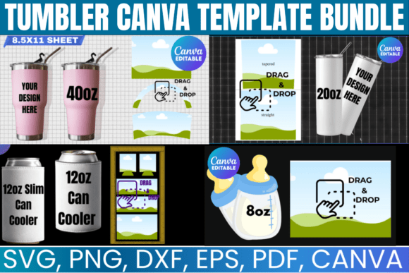 Tumbler Template Bundle & Mug Template: Your All-in-One Design Toolkit