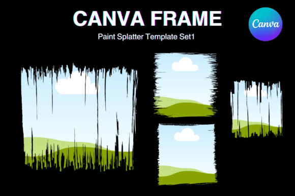 Unleash Creativity with Paint Brush Brush Stroke Canva Frames