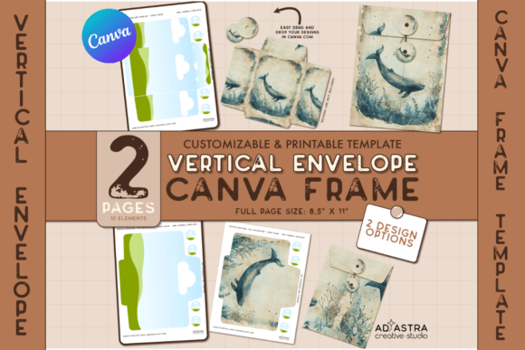Vertical Envelope Canva Frames: Your Template for Stunning Design